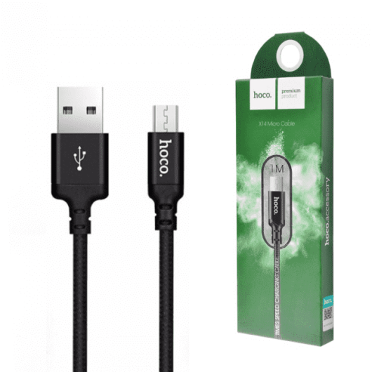 Кабель Hoco X14 Times Speed USB-MicroUSB Черный 1м