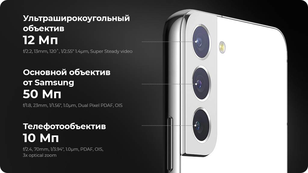 Samsung Galaxy S22 5G 8/128GB Розовый (Snapdragon 8 Gen1, Global Version)